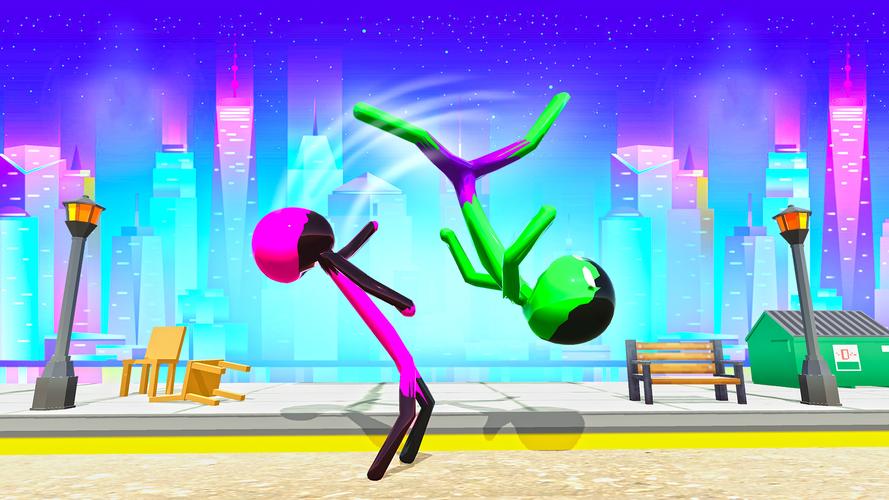 Stickman Ninja Fight: Ropehero Captura de tela 1