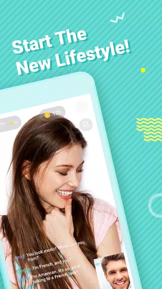 Meet – Talk to Strangers Using Random Video Chat ภาพหน้าจอ 1
