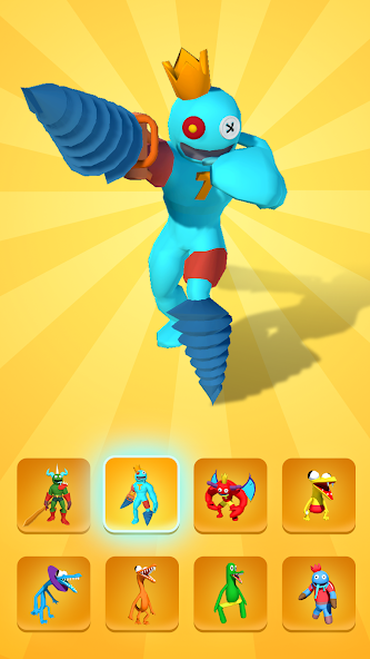 Rainbow Monster - Room Maze Mod Ảnh chụp màn hình 1