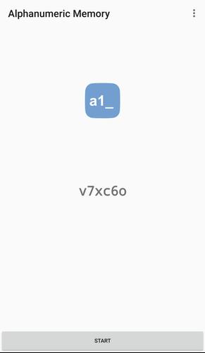 Alphanumeric Memory Tangkapan skrin 0