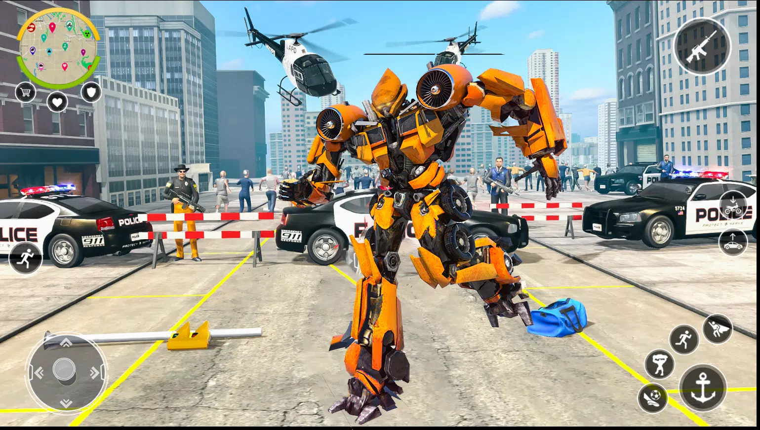 Robot Hero 3D: Robot Transform Zrzut ekranu 1