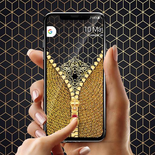 Gold lock screen Ảnh chụp màn hình 3