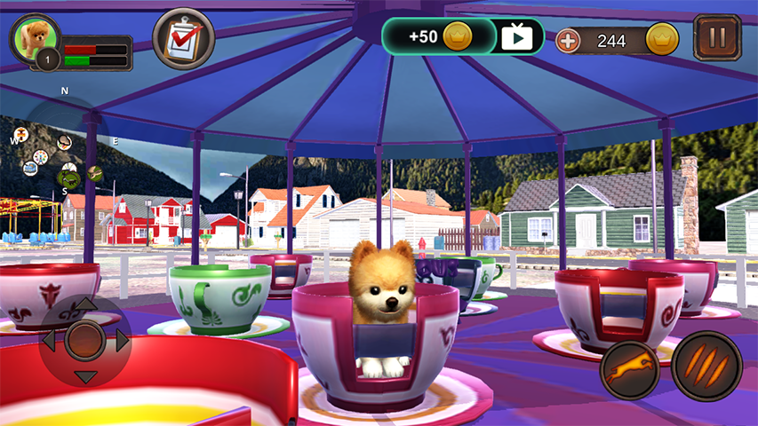 Pomeranian Dog Simulator Ekran Görüntüsü 1