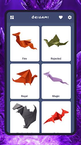 Origami dragons 螢幕截圖 0