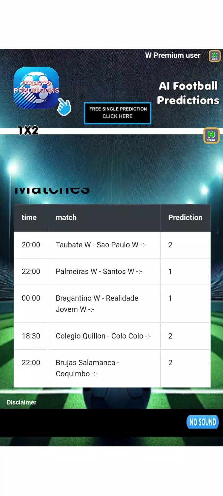 Ai football predictions 螢幕截圖 3