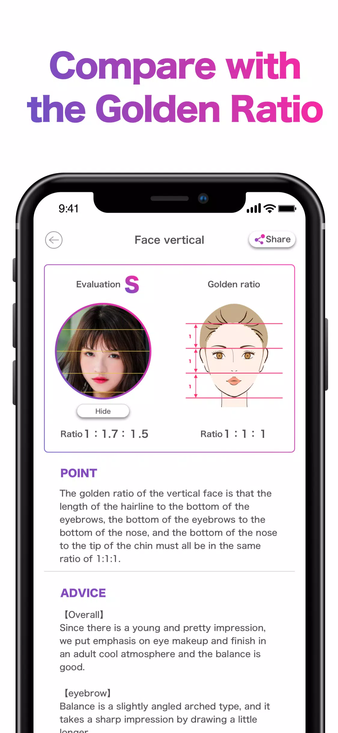 Face Shape & Color Analysis Tangkapan skrin 1