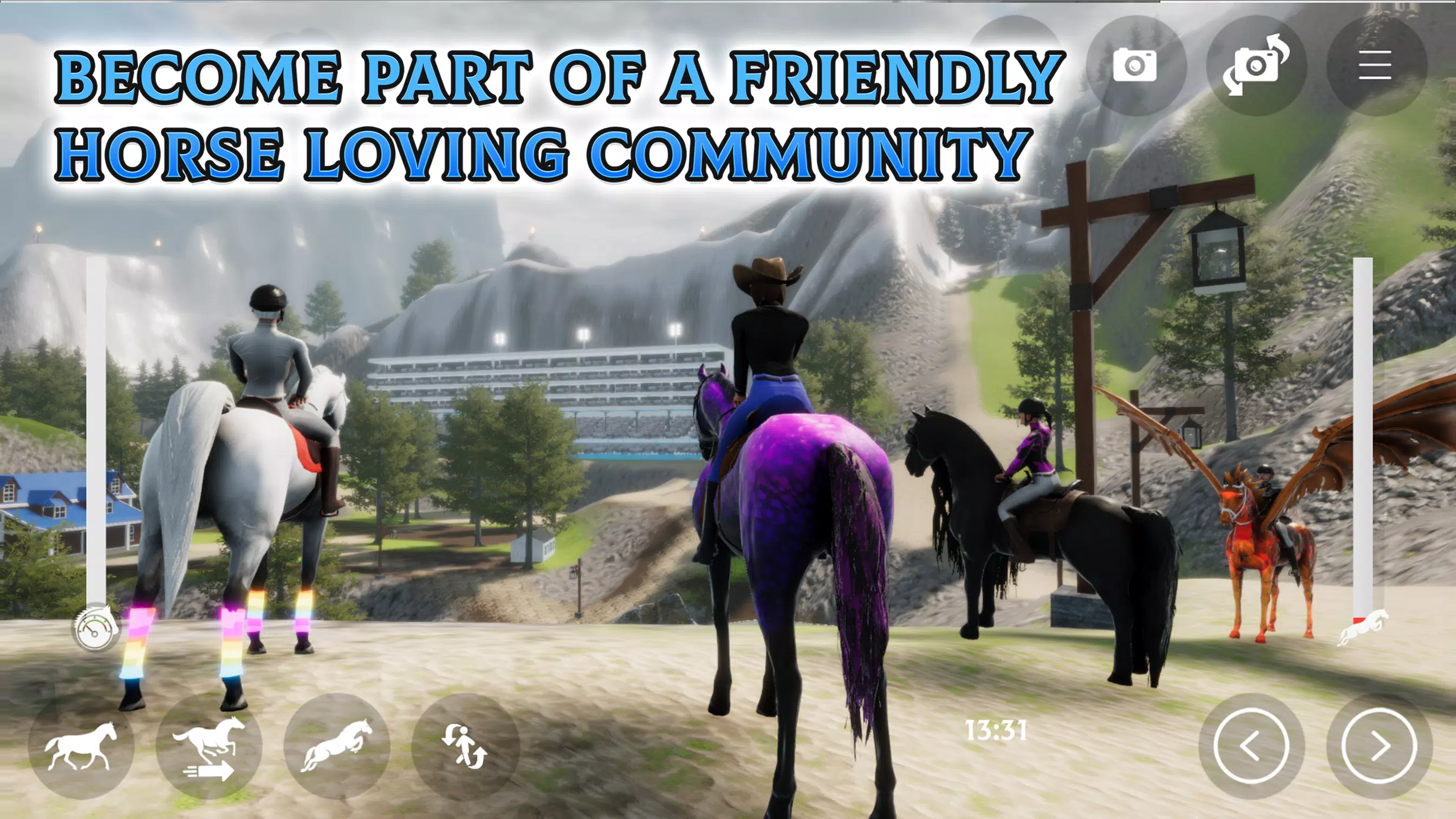 Horse Academy - Equestrian MMO 스크린샷 3