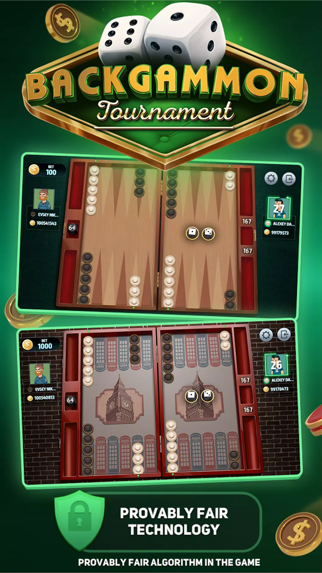 Backgammon Tournament স্ক্রিনশট 0