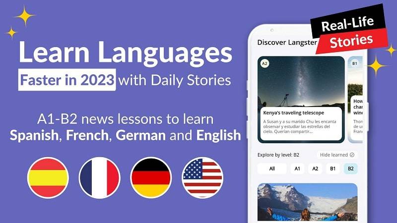 Schermata Learn Languages with Langster 0