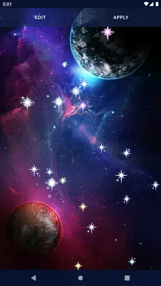 Galaxy Universe Live Wallpaper Скриншот 3