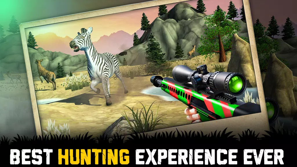 Wild Animal Hunting 3D Offline Ảnh chụp màn hình 2