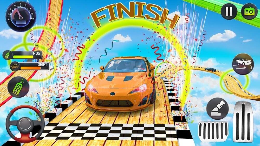 Mega Ramp Car Stunts Race Ekran Görüntüsü 3