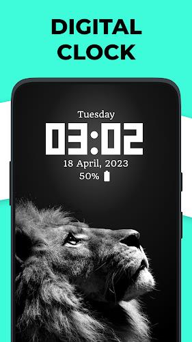 Live Clock wallpaper app Captura de pantalla 1