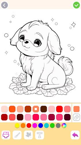 Animal coloring pages games Schermafbeelding 0