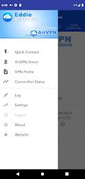 AirVPN Eddie Client GUI Capture d'écran 1