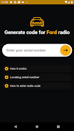 Ford radio code generator स्क्रीनशॉट 0