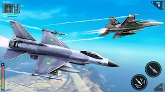 Combat Fighting Airplane Games Schermafbeelding 2