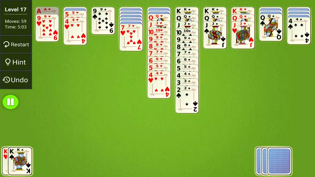 Spider Solitaire Epic स्क्रीनशॉट 2