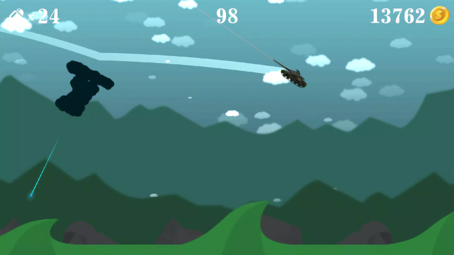 Flip the tank blast shot ภาพหน้าจอ 1