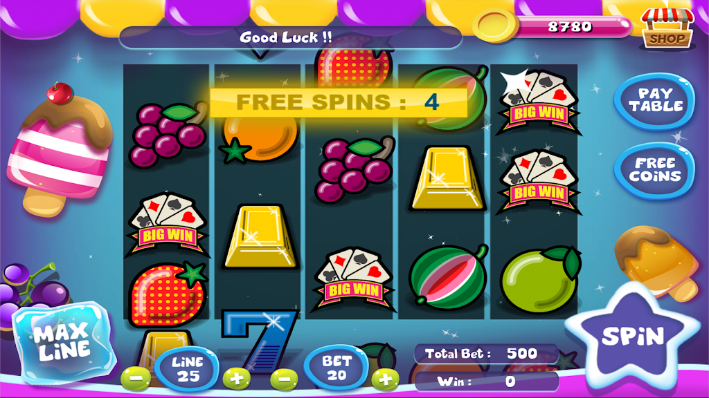 Slot Matchine IceCream - Vegas Casino Slot Games Tangkapan skrin 3