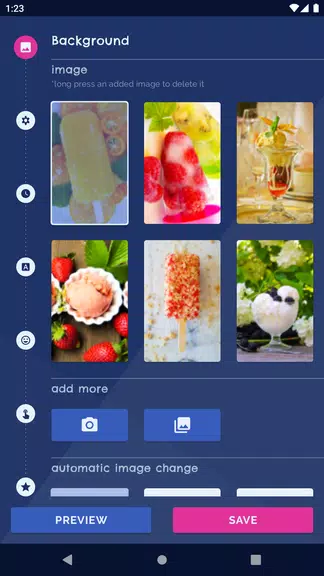 Ice Cream Live Wallpaper Capture d'écran 0