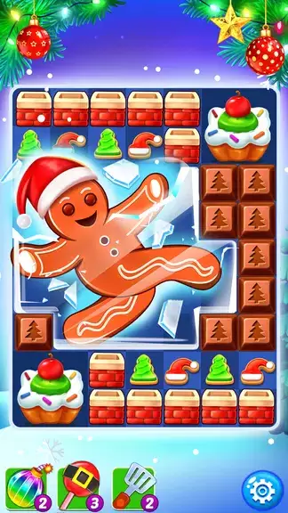 Christmas Cookie: Match 3 Game Zrzut ekranu 2