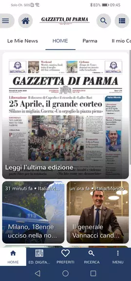 Gazzetta di Parma Capture d'écran 0