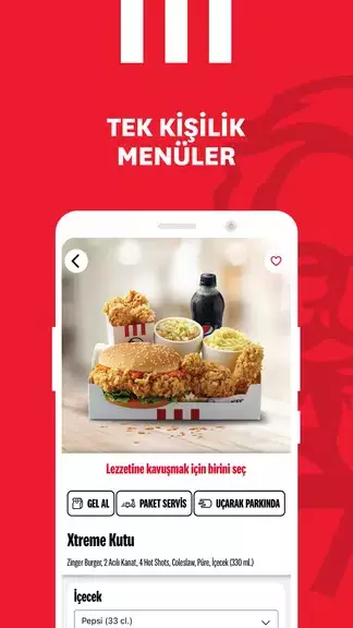 KFC Türkiye – Yemek Siparişi Captura de pantalla 2