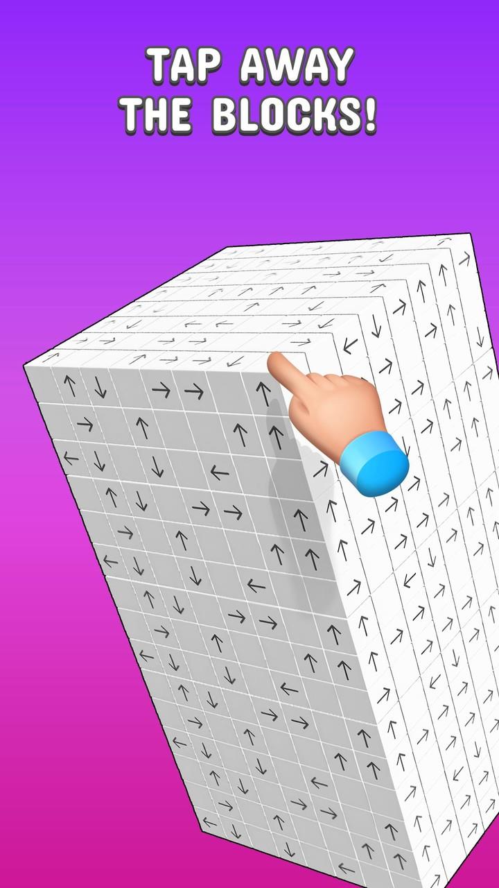 Tap to Unblock 3d Cube Away ภาพหน้าจอ 0