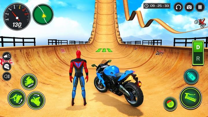 Superhero Bike Stunt Games GT Tangkapan skrin 2