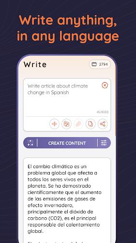 Schermata AI Chat & AI Writer - Genie 3