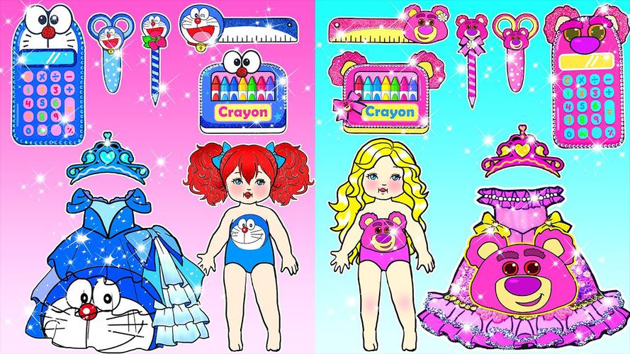 Paper Dolls Diary DIY Dress Up ဖန်သားပြင်ဓာတ်ပုံ 2