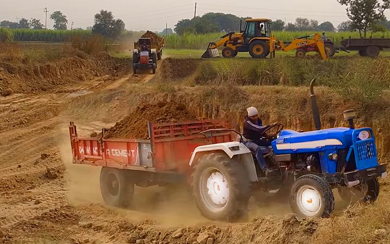 Tractor Trolley Farming Drive Captura de tela 0