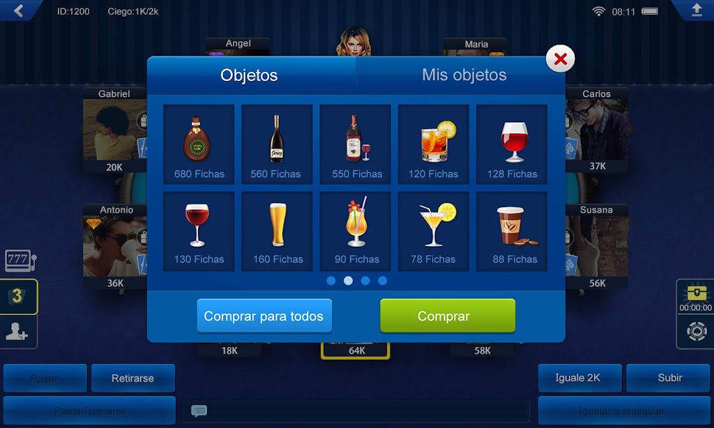 Poker Latino HD स्क्रीनशॉट 1