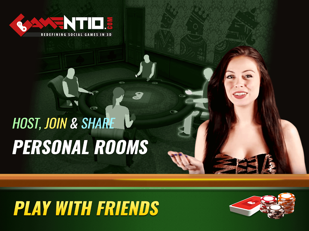 Gamentio 3D: Poker Teenpatti R ภาพหน้าจอ 2