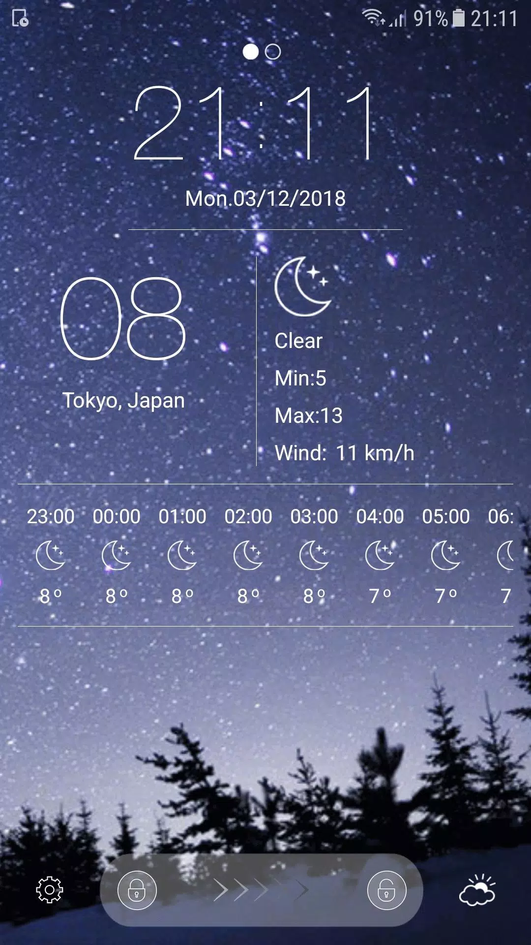 Weather Forecast ဖန်သားပြင်ဓာတ်ပုံ 1