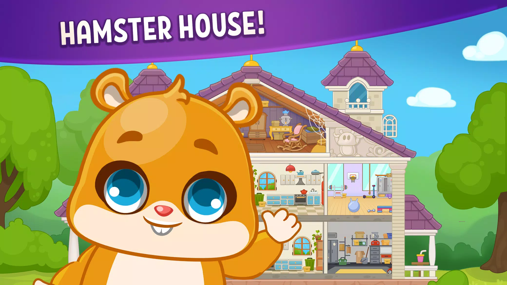 Hamster House: Kids Mini Games Screenshot 0