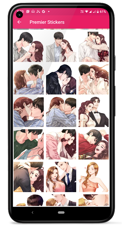 Kiss Me Love Stickers: Kiss Me Wallpaper Zrzut ekranu 2