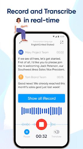 iRecord: Transcribe Voice Note Скриншот 0