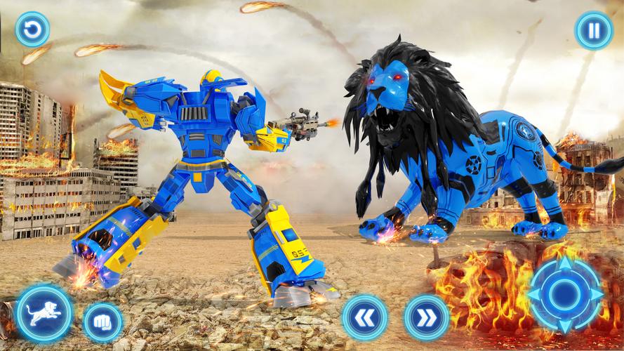 Army Tank Lion Robot Captura de tela 2