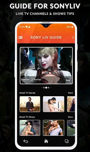 SonyLiv - Live TV Shows, Cricket & Movies Guide Screenshot 1