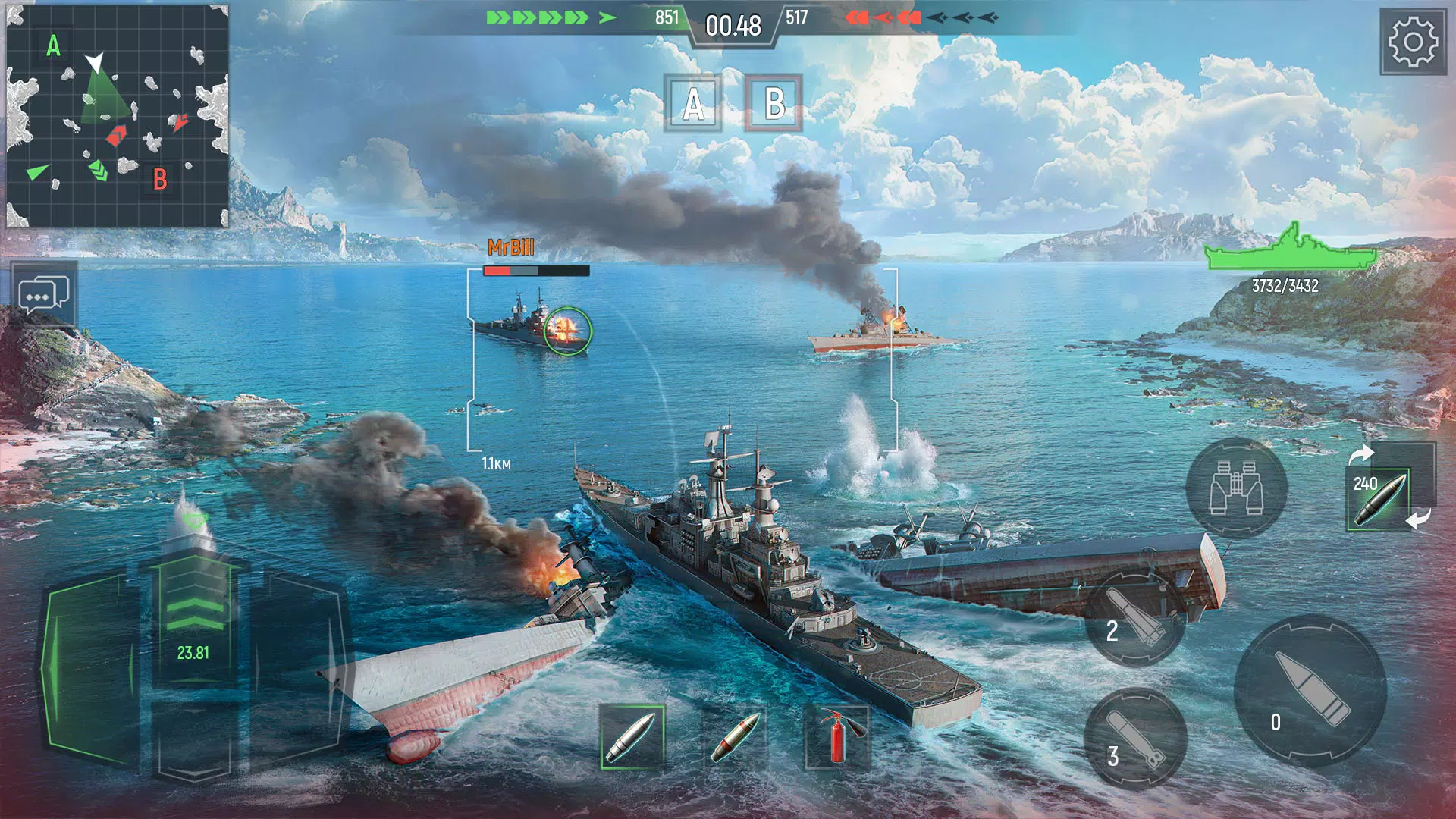 Force of Warships Tangkapan skrin 1