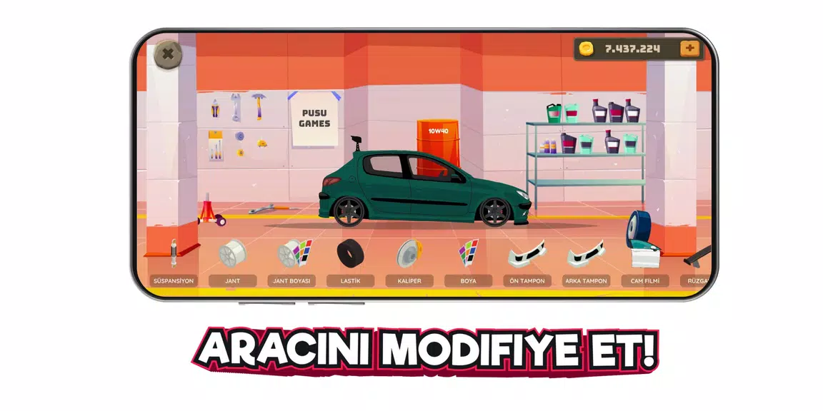 2d Car Series Tuning Game Ekran Görüntüsü 2