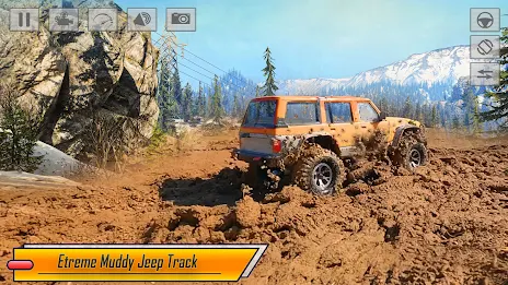 Offroad Driving Jeep Simulator Tangkapan skrin 0