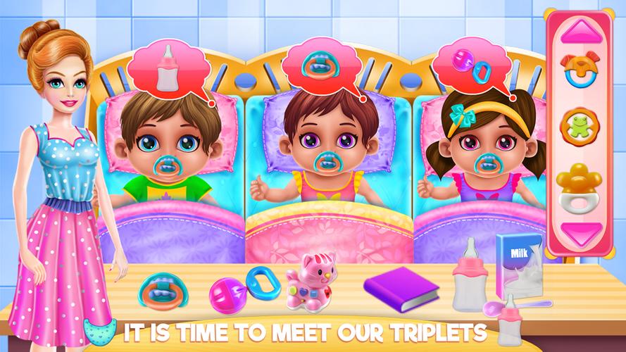 Crazy Mommy Triplets Care Captura de pantalla 2