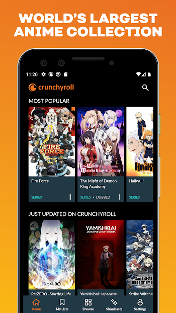 Crunchyroll Premium ဖန်သားပြင်ဓာတ်ပုံ 1