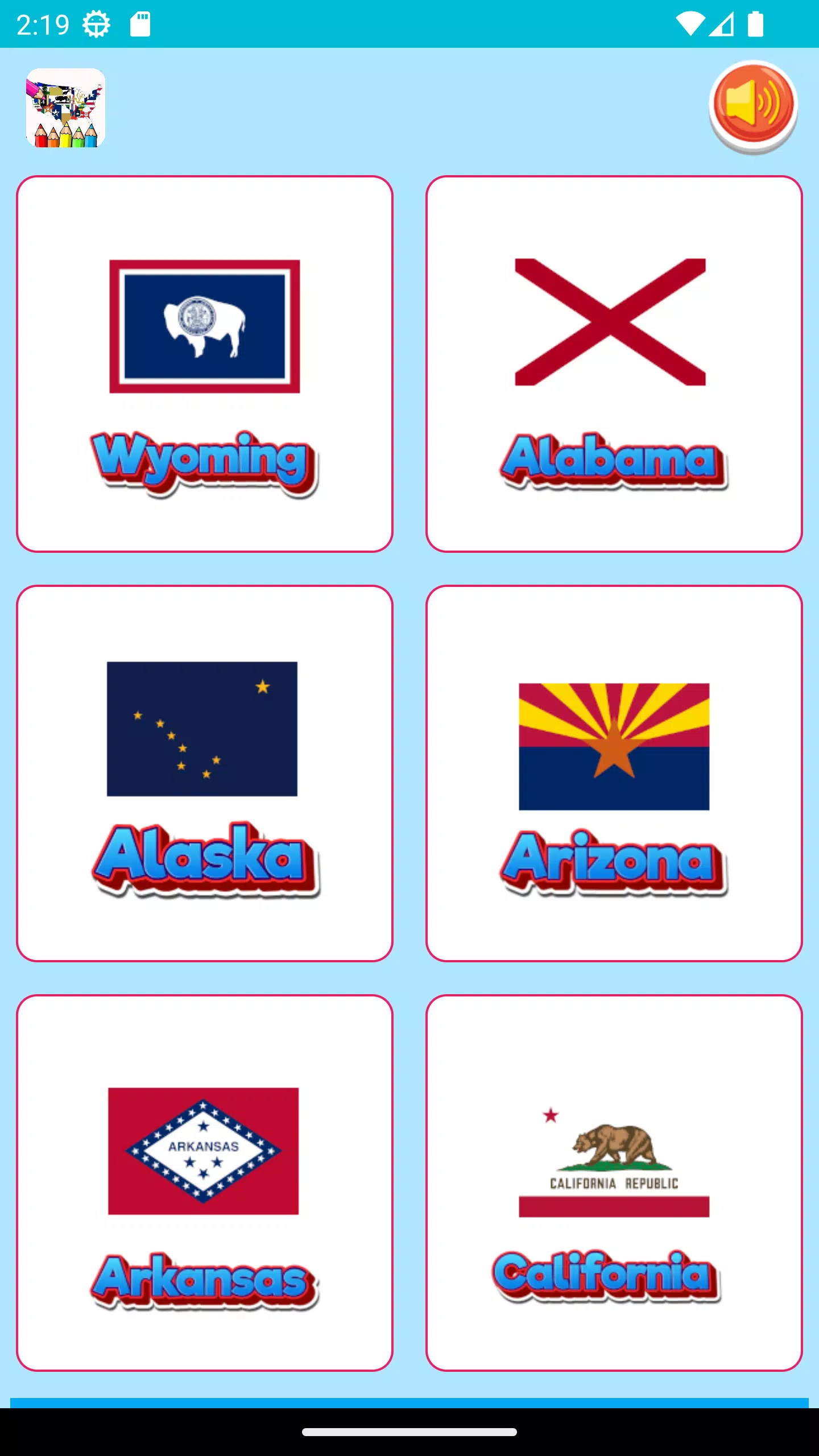 coloring flag of U.S. state Captura de pantalla 2