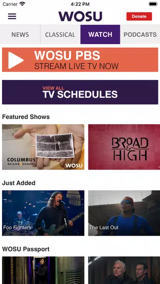 WOSU Public Media App Screenshot 2