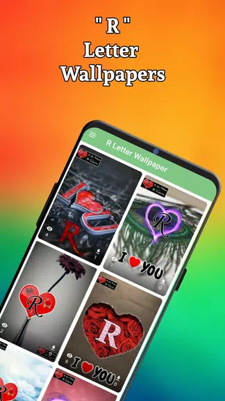 R Letter Wallpaper - Photos 螢幕截圖 0