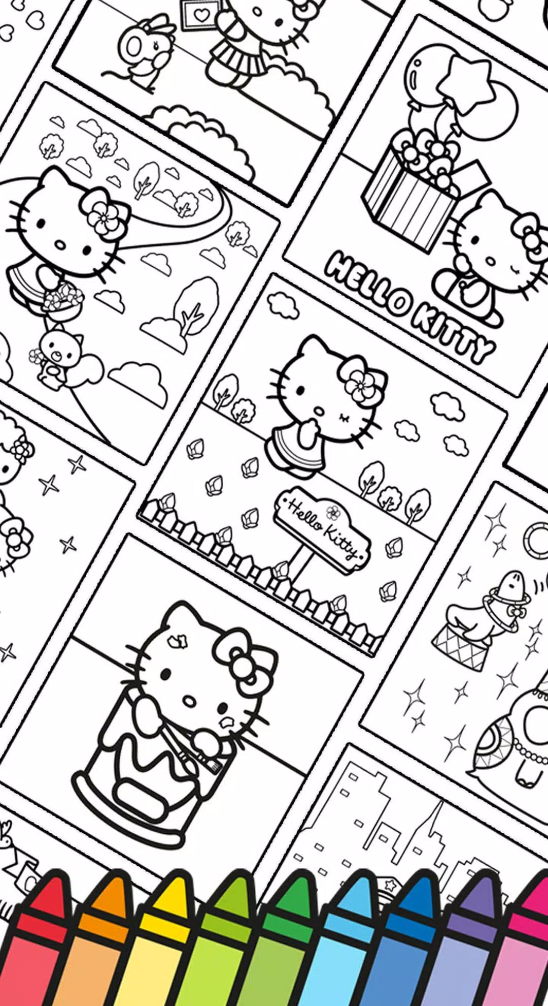 Hello Kitty: Livro de Colorir Captura de tela 2